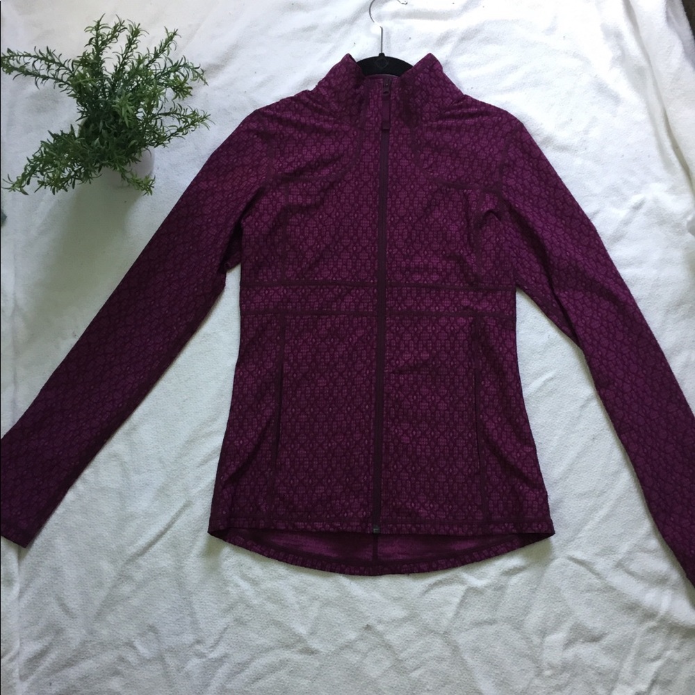 Purple-pink zip up sweatshirt